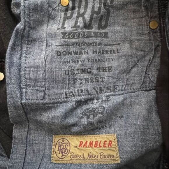 PRPS RAMBLER BLACK JEANS MEN SIZE 38 COTTON - Picture 4 of 7